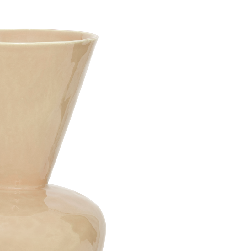 Vase aus Keramik LANGA beige