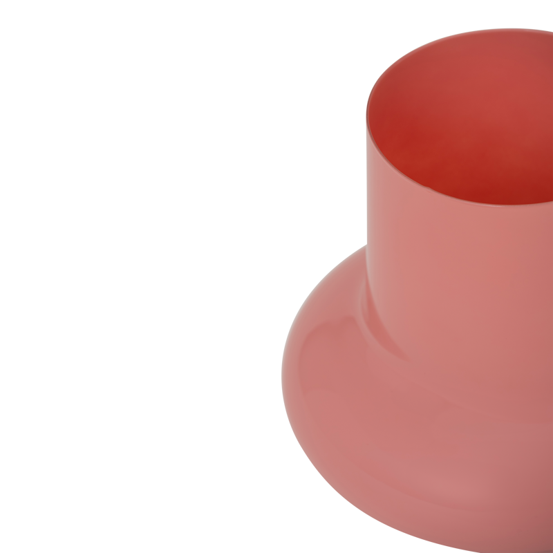 Glasvase SIPHO gedämpftes Rosa