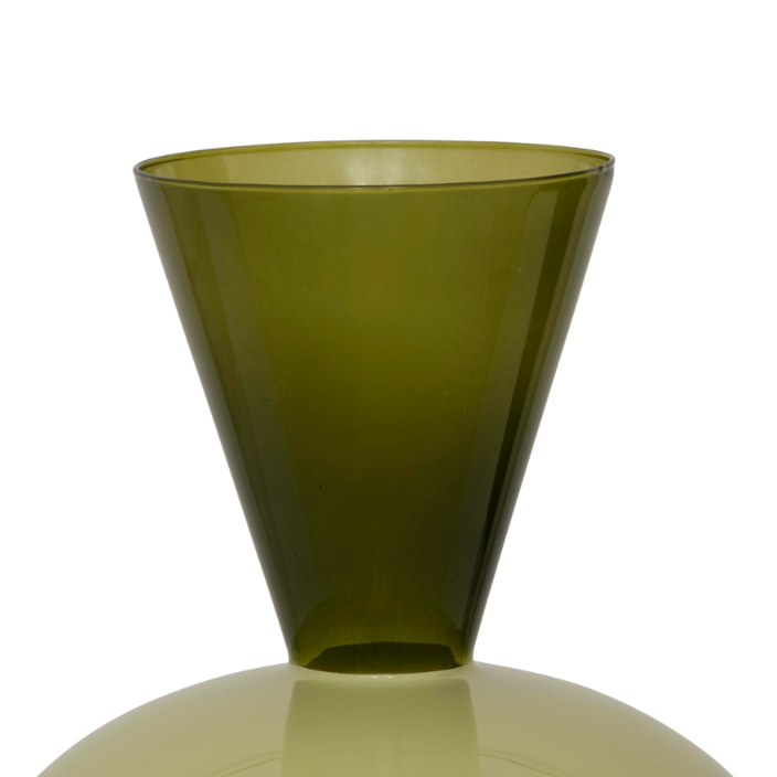 Glasvase ZINHLE grün