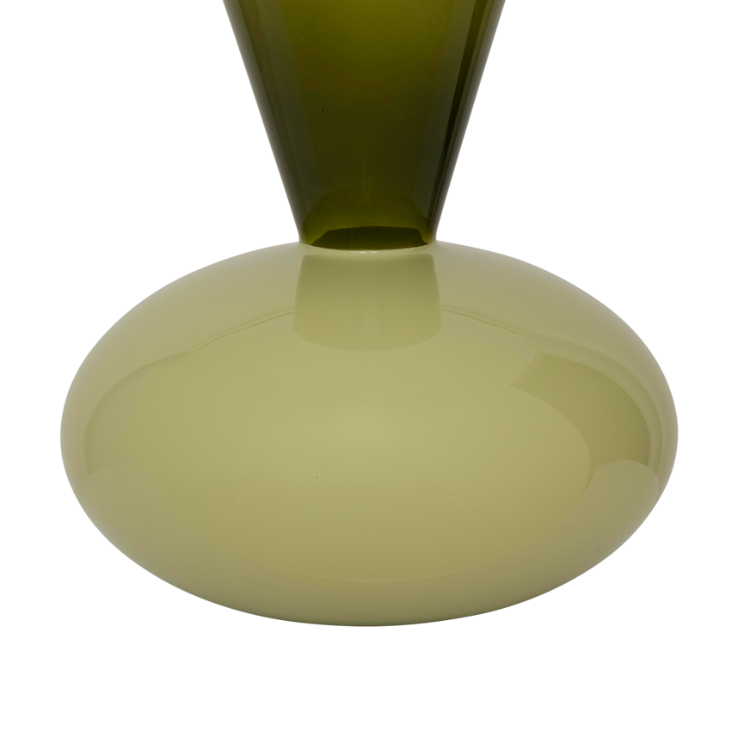 Glasvase ZINHLE grün