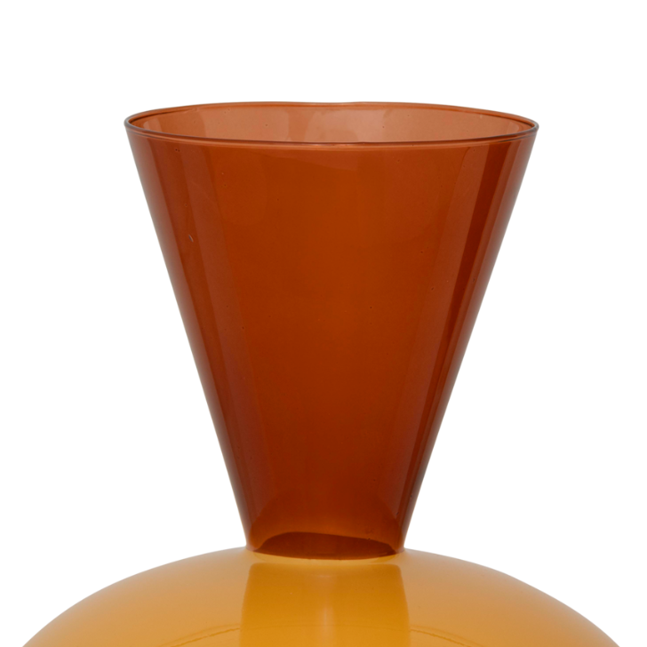 Glasvase ZINHLE orange
