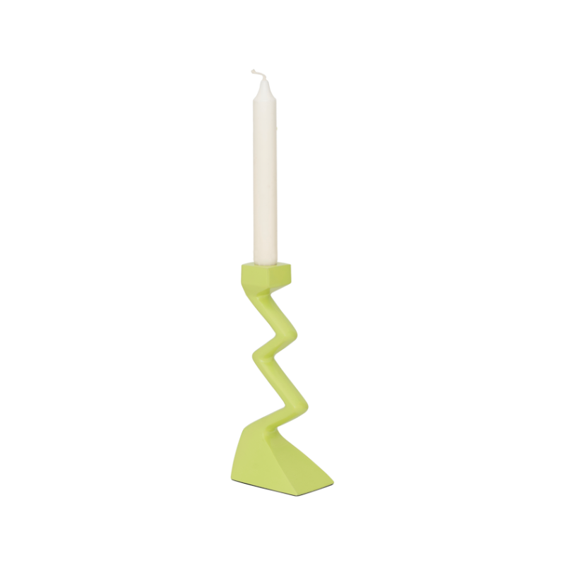 Kerzenhalter SIGSAG limonengrün