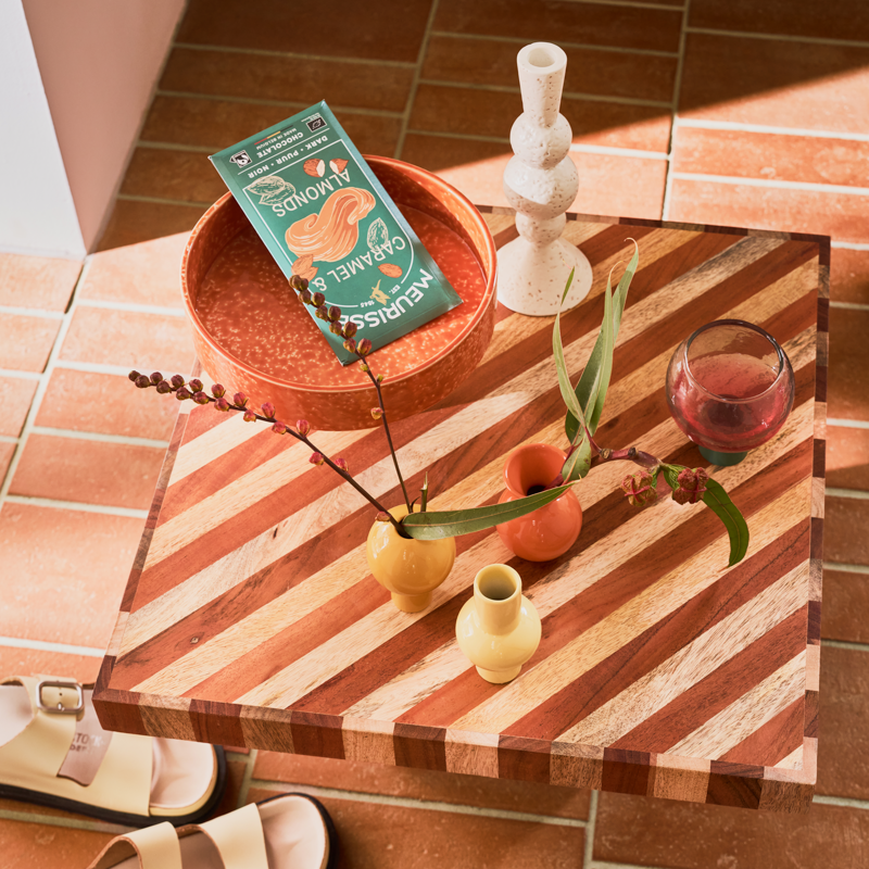 Vasen-Set LILIAN orange mit Gelb