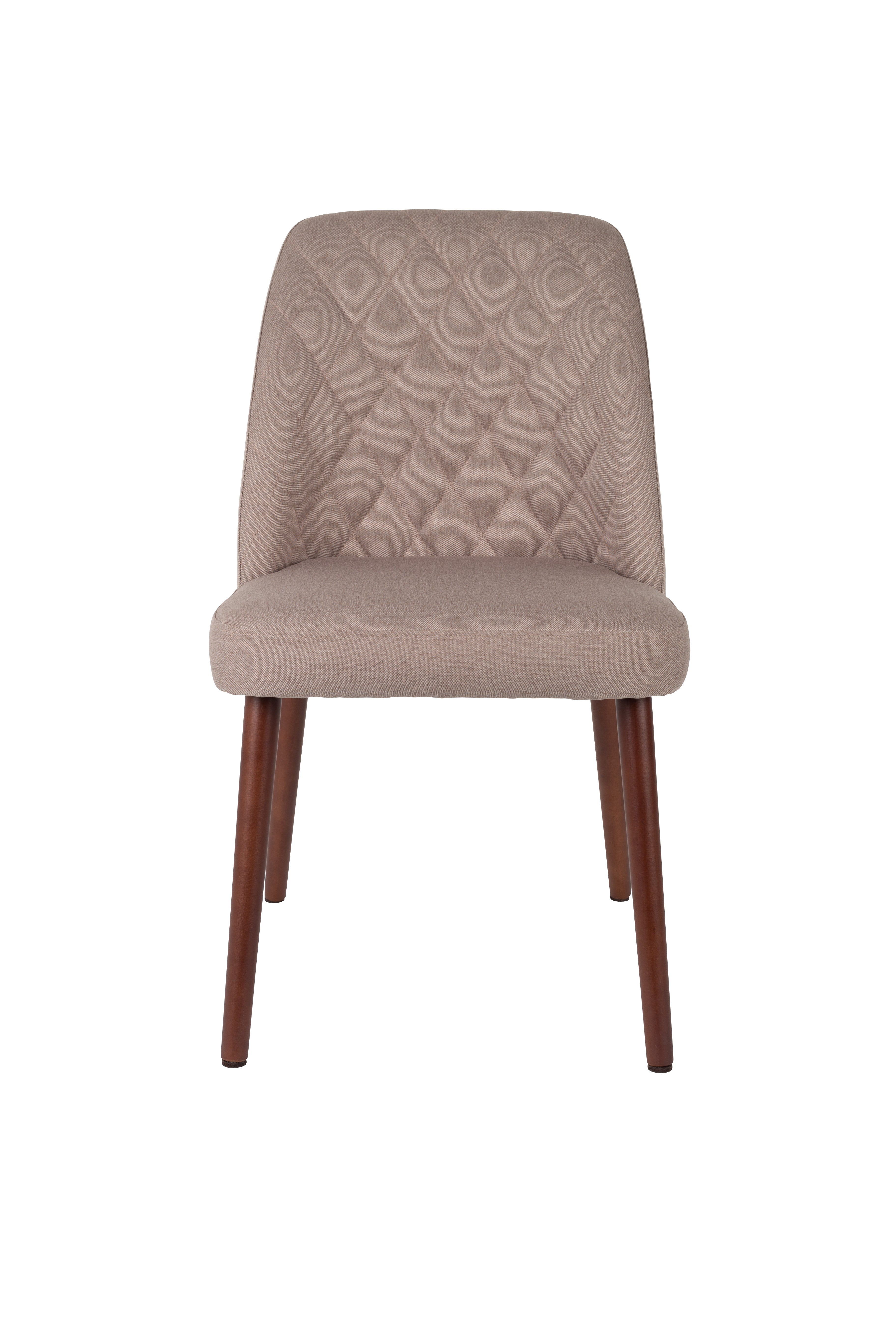 Conway beige chair with a wooden base