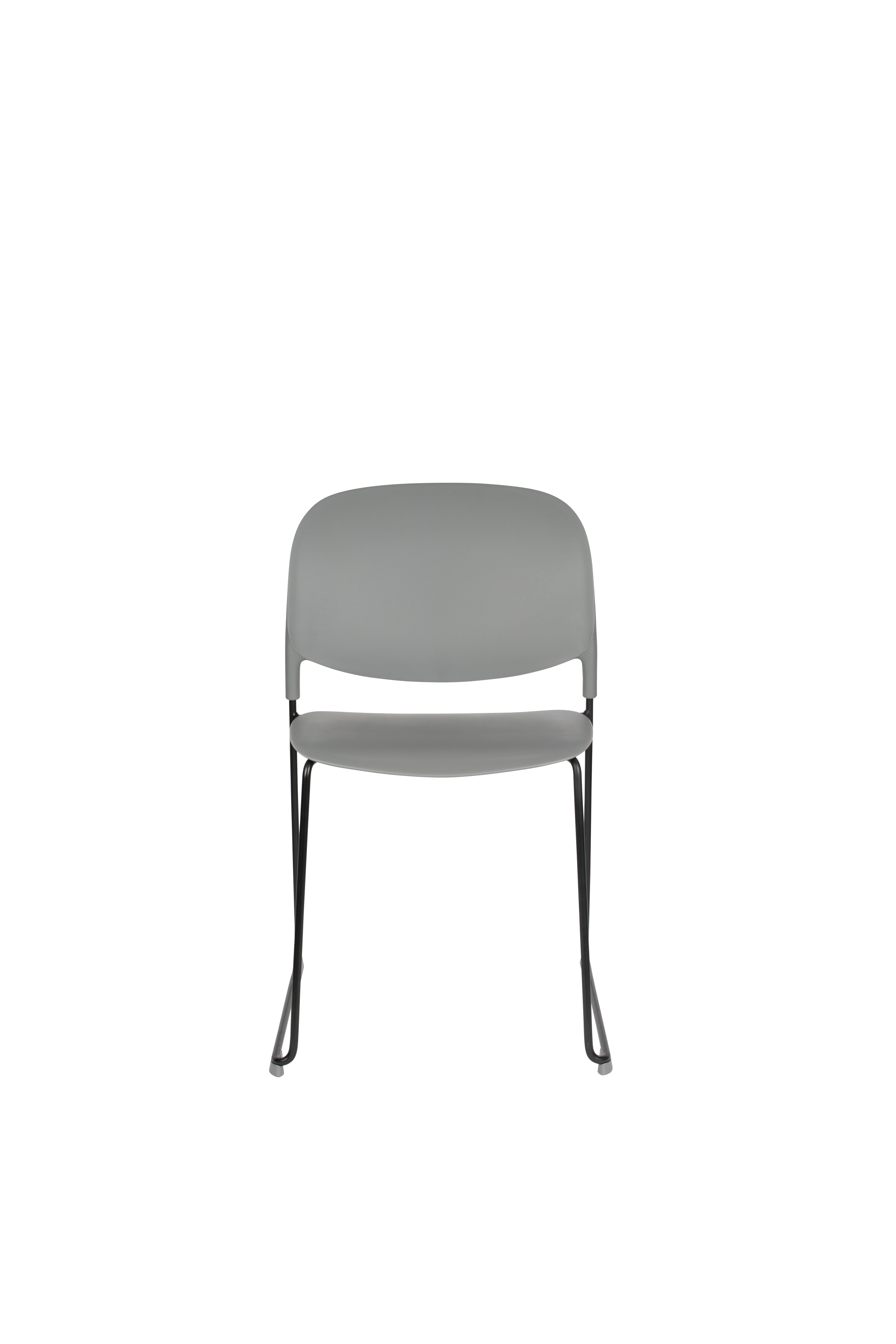 Gray Stacks Chair with a black base