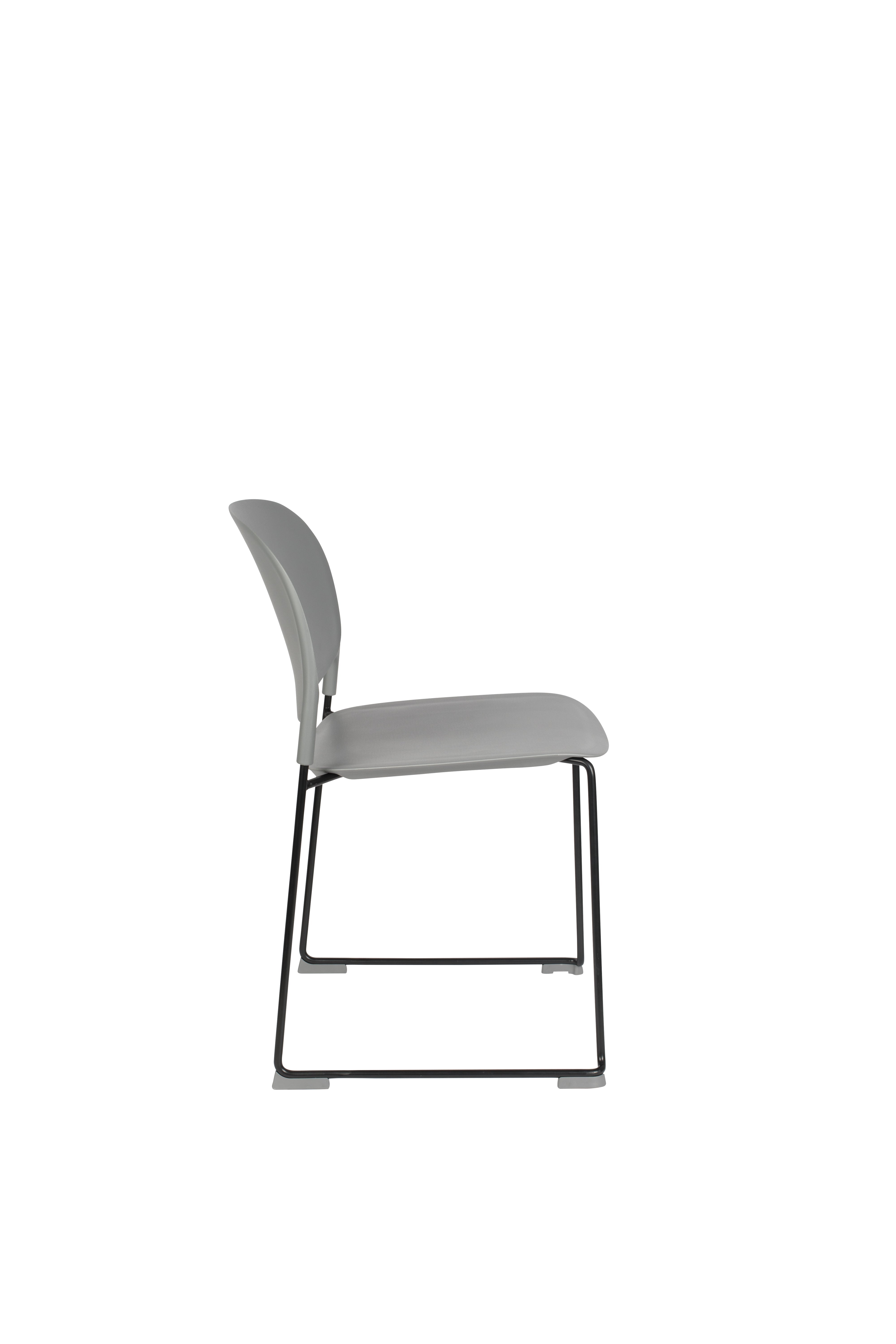 Gray Stacks Chair with a black base