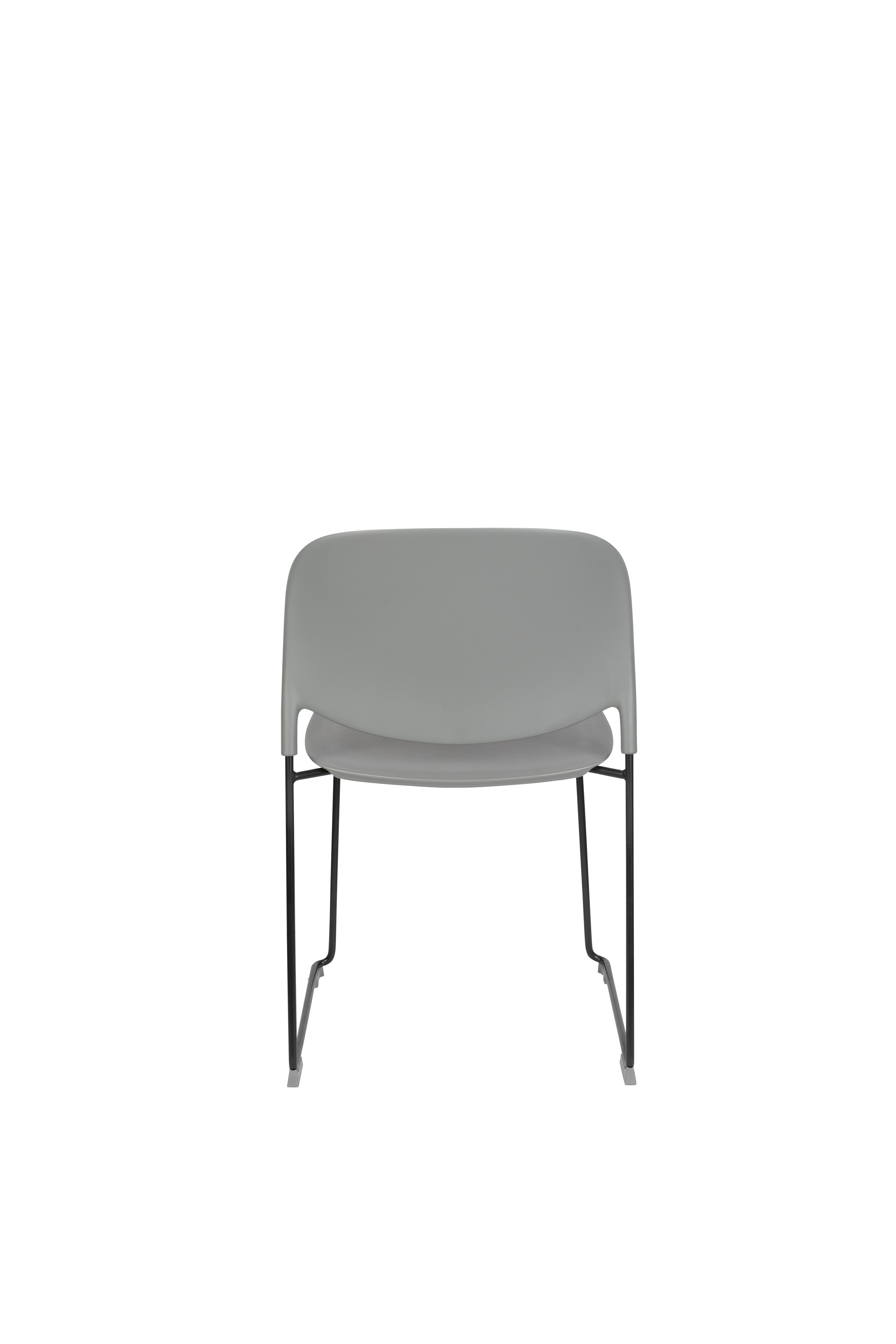 Gray Stacks Chair with a black base