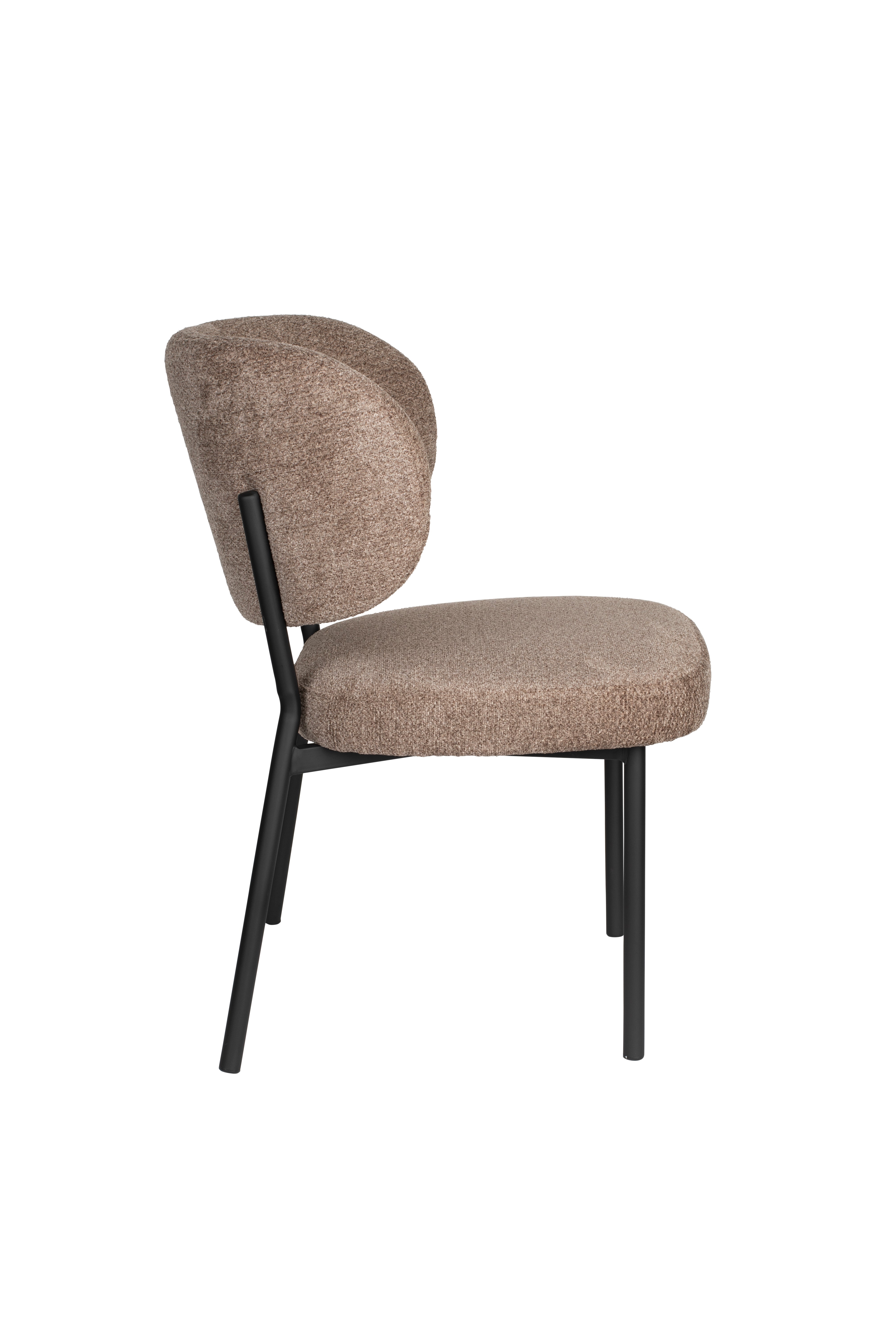 Sanne brown chair with a black base