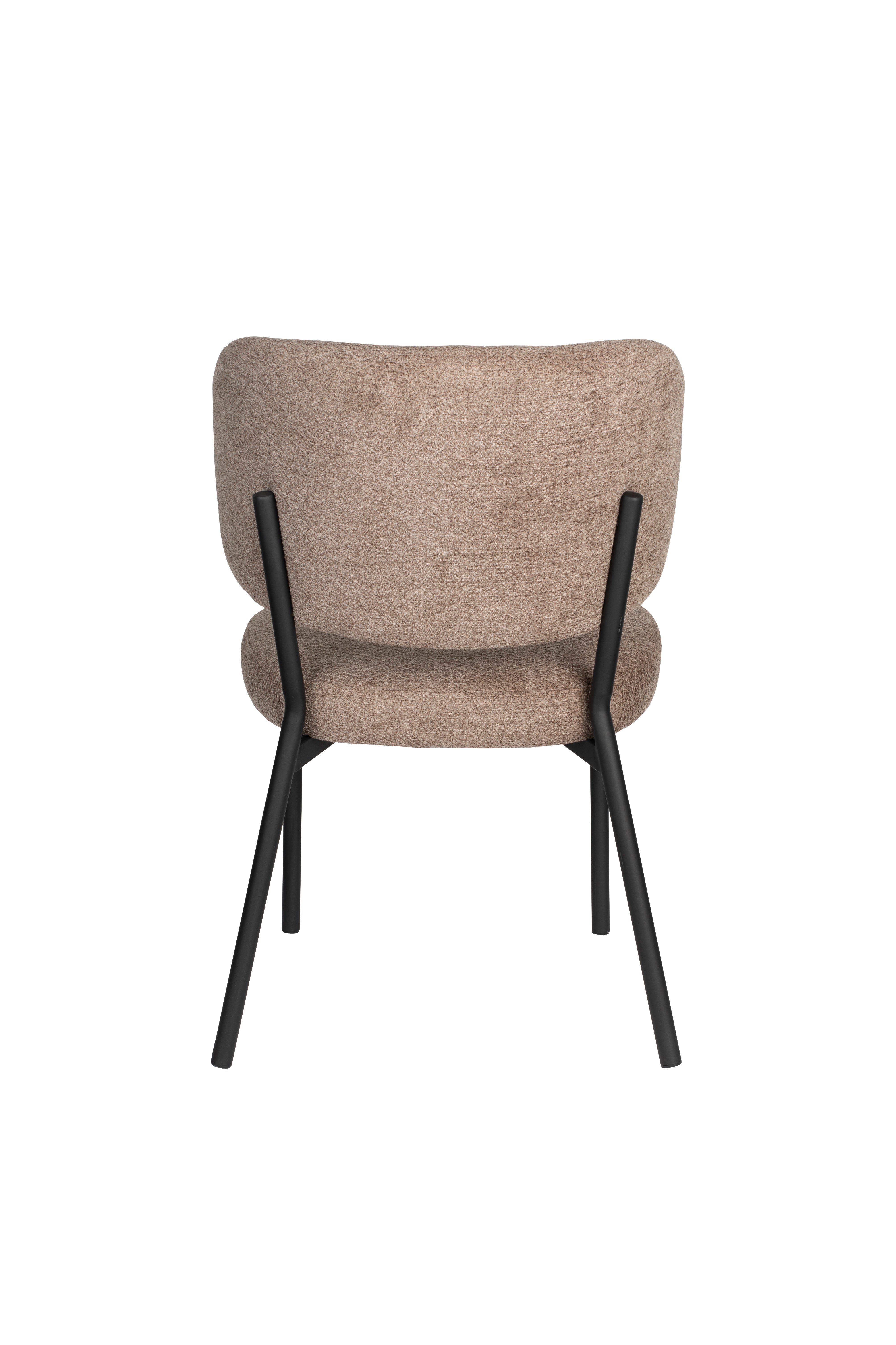 Sanne brown chair with a black base