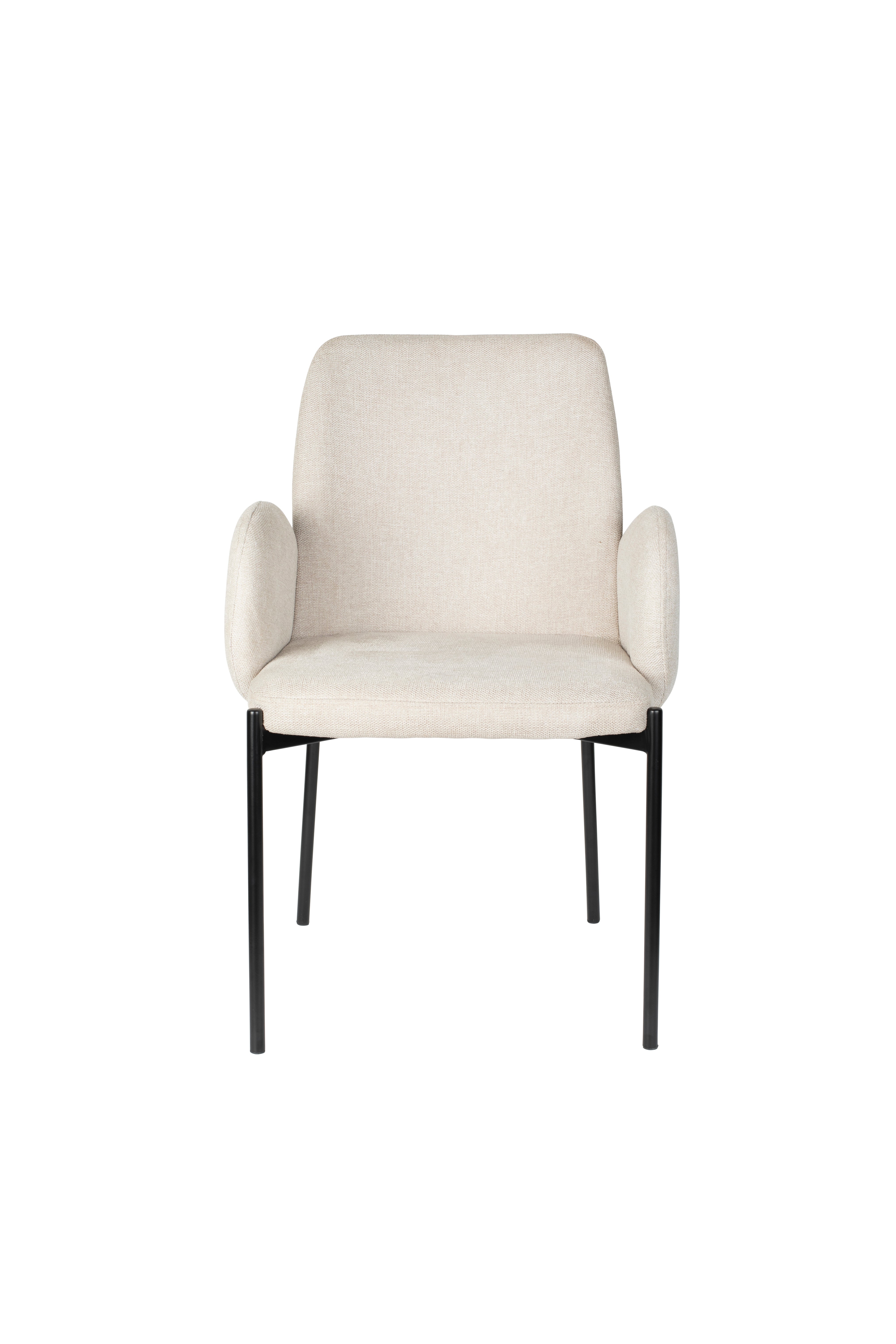 Chair with armrests, i.e. a creamy