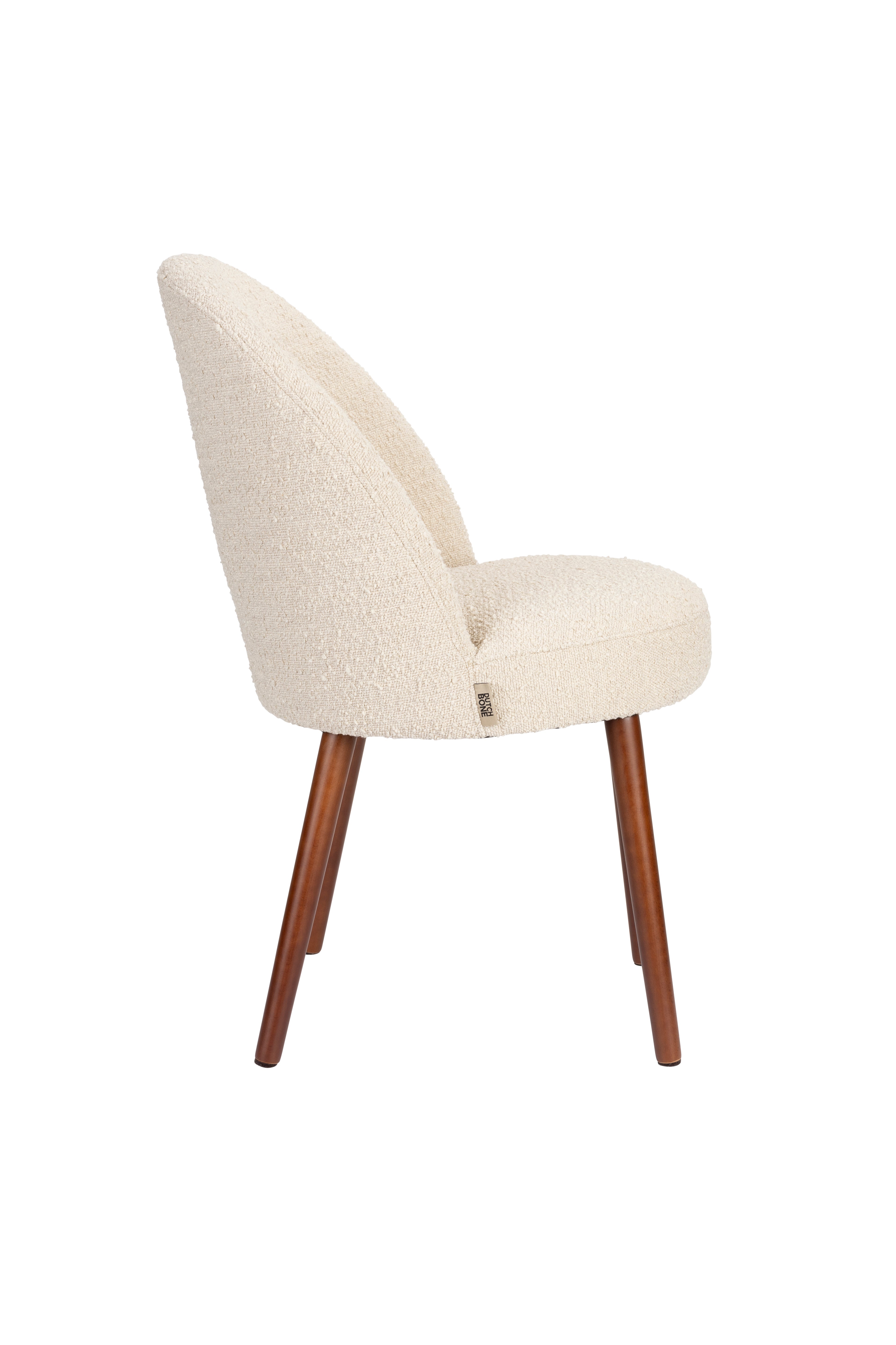 Stuhl BARBARA beige mit Holzgestell