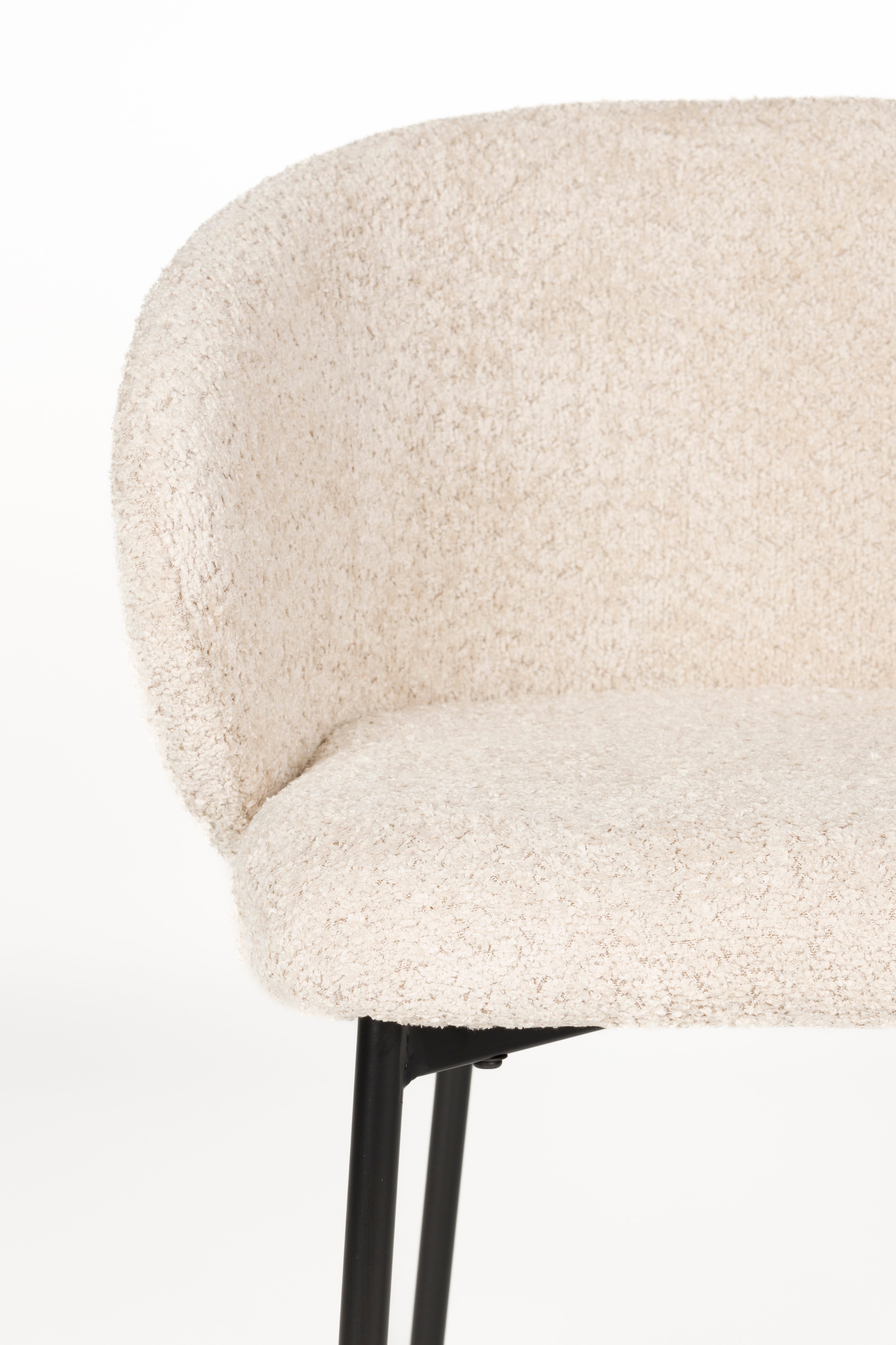 AYLE Chair white with black base