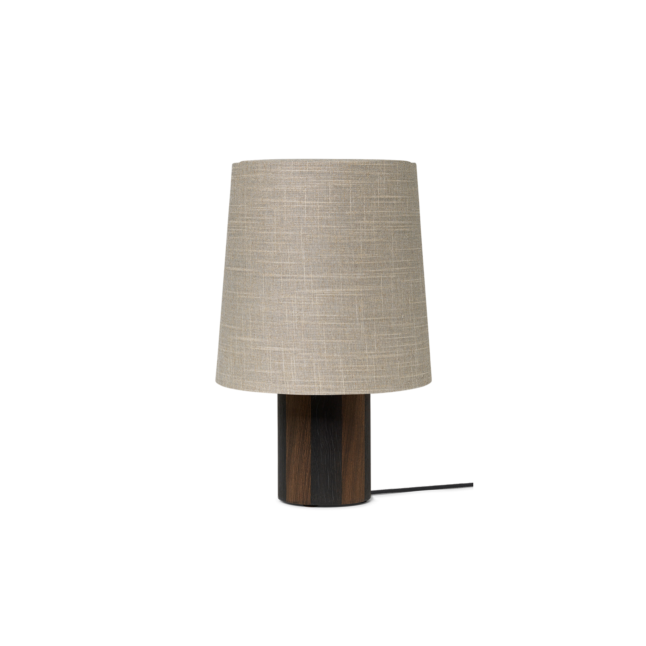 Table lamp base Post lines oak veneer