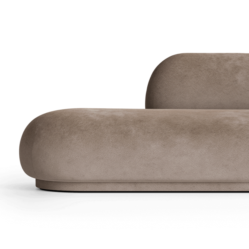 Rico Divan verblasste das rechte Sofa des Samtes