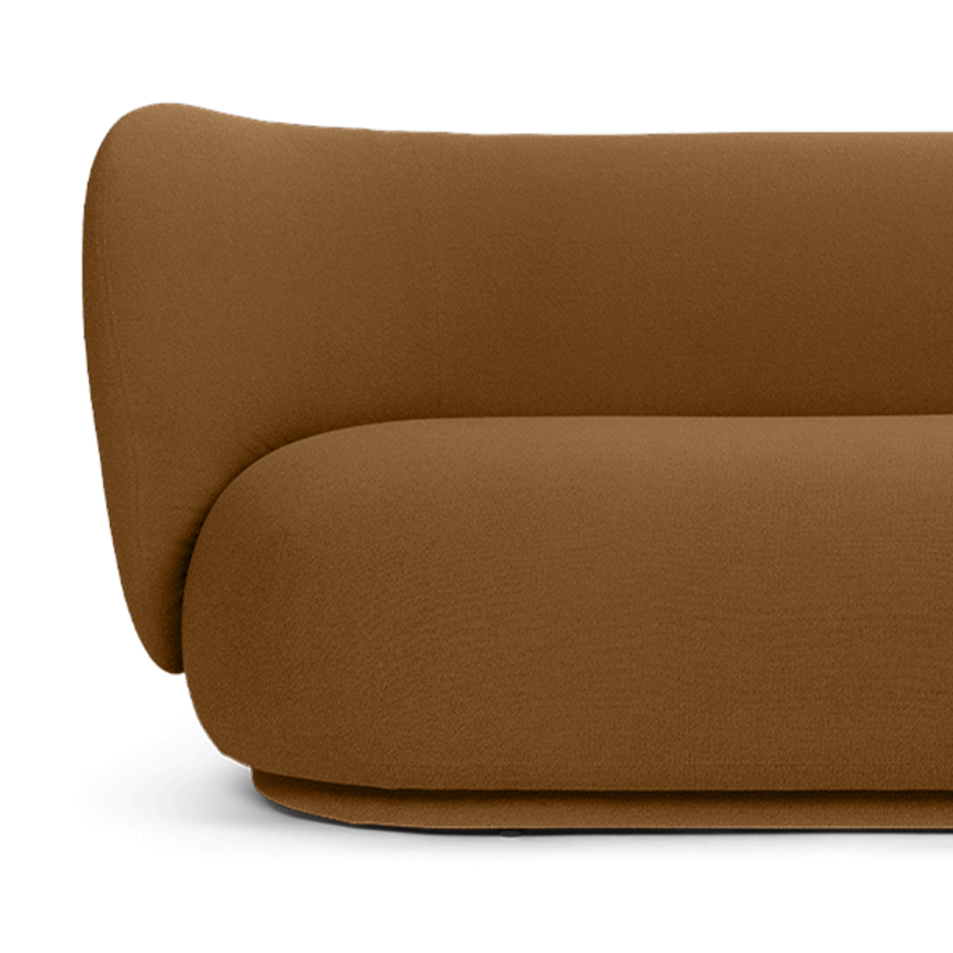 2-Sitzer-Sofa Rico Getreide Karamell