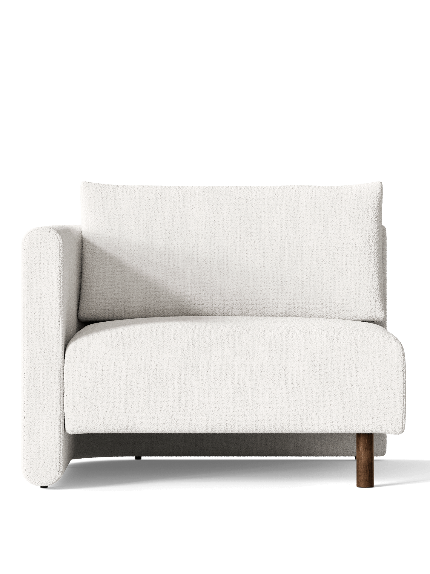 Dase modular sofa - LEFT ENTRY BOCLé BREAKED white