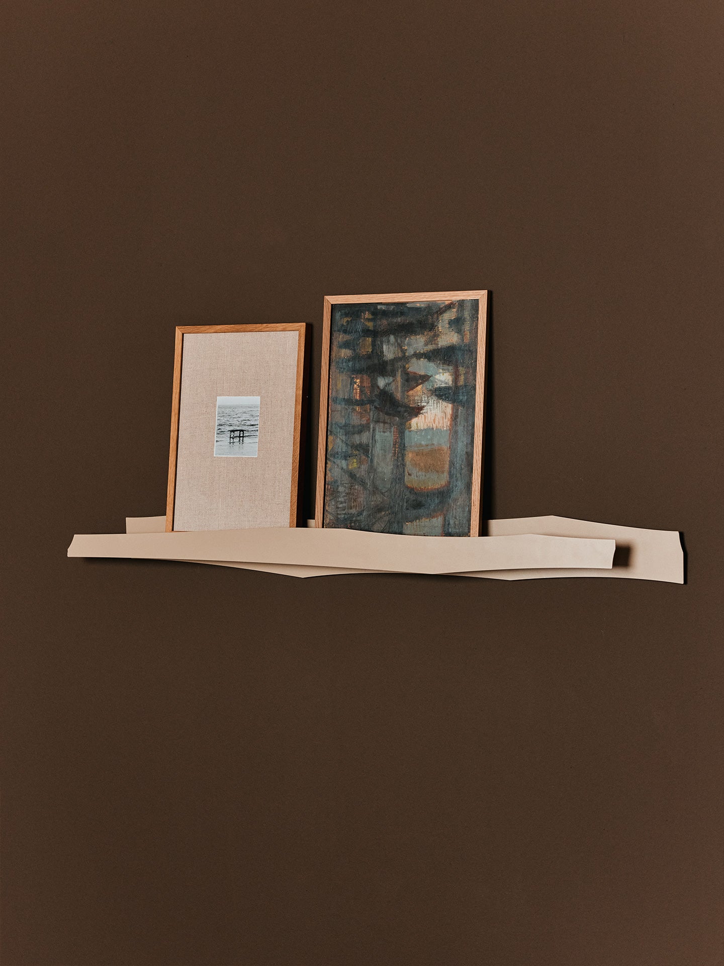 Wandregal LETA BILDERLEISTE beige