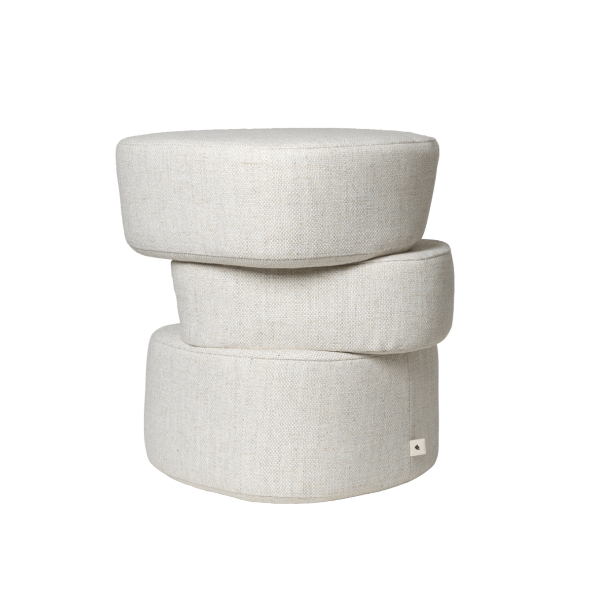 Puf PLYO złamany biały – ferm LIVING