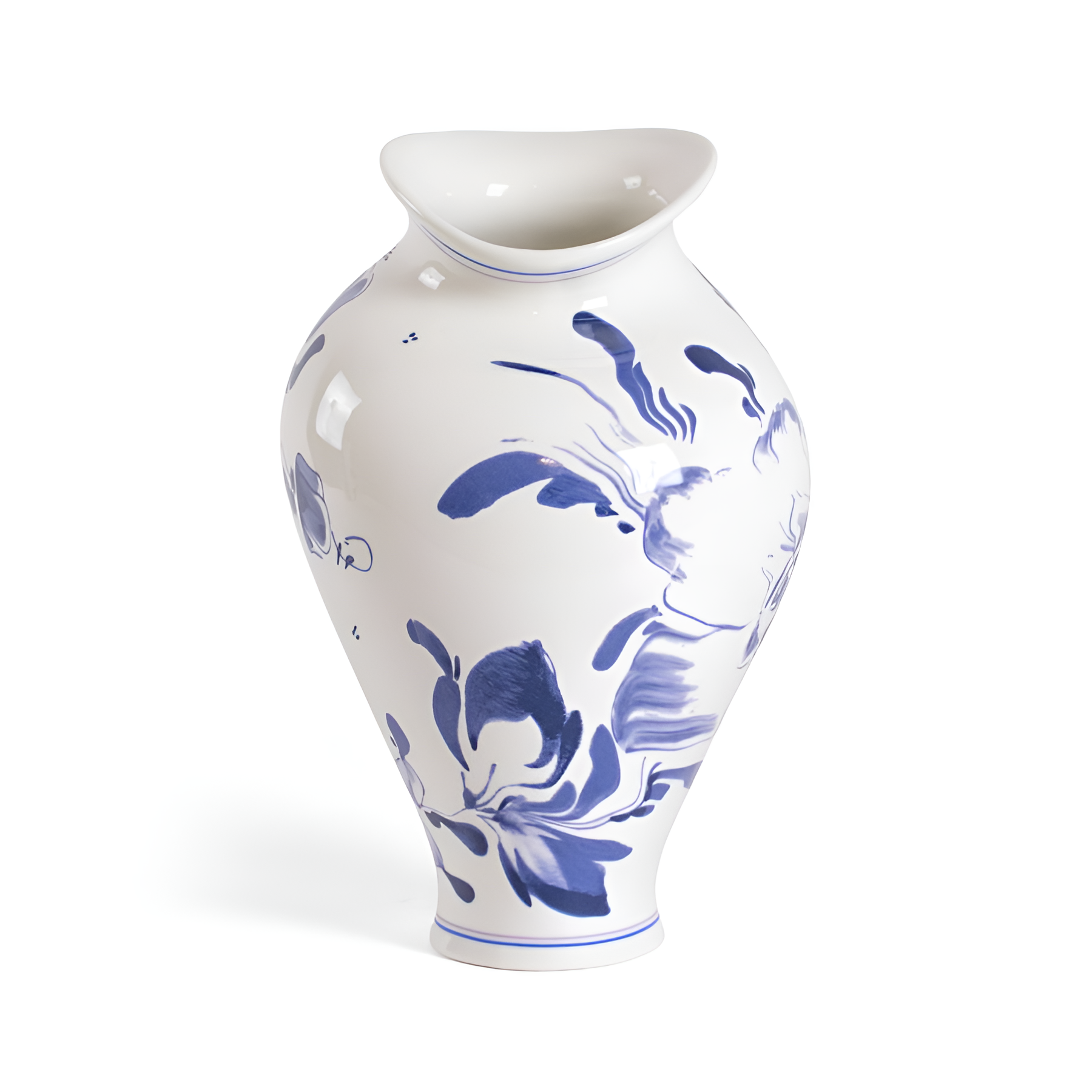 Wazon CLASSICS ON ACID - FLORAL DELFT biała porcelana