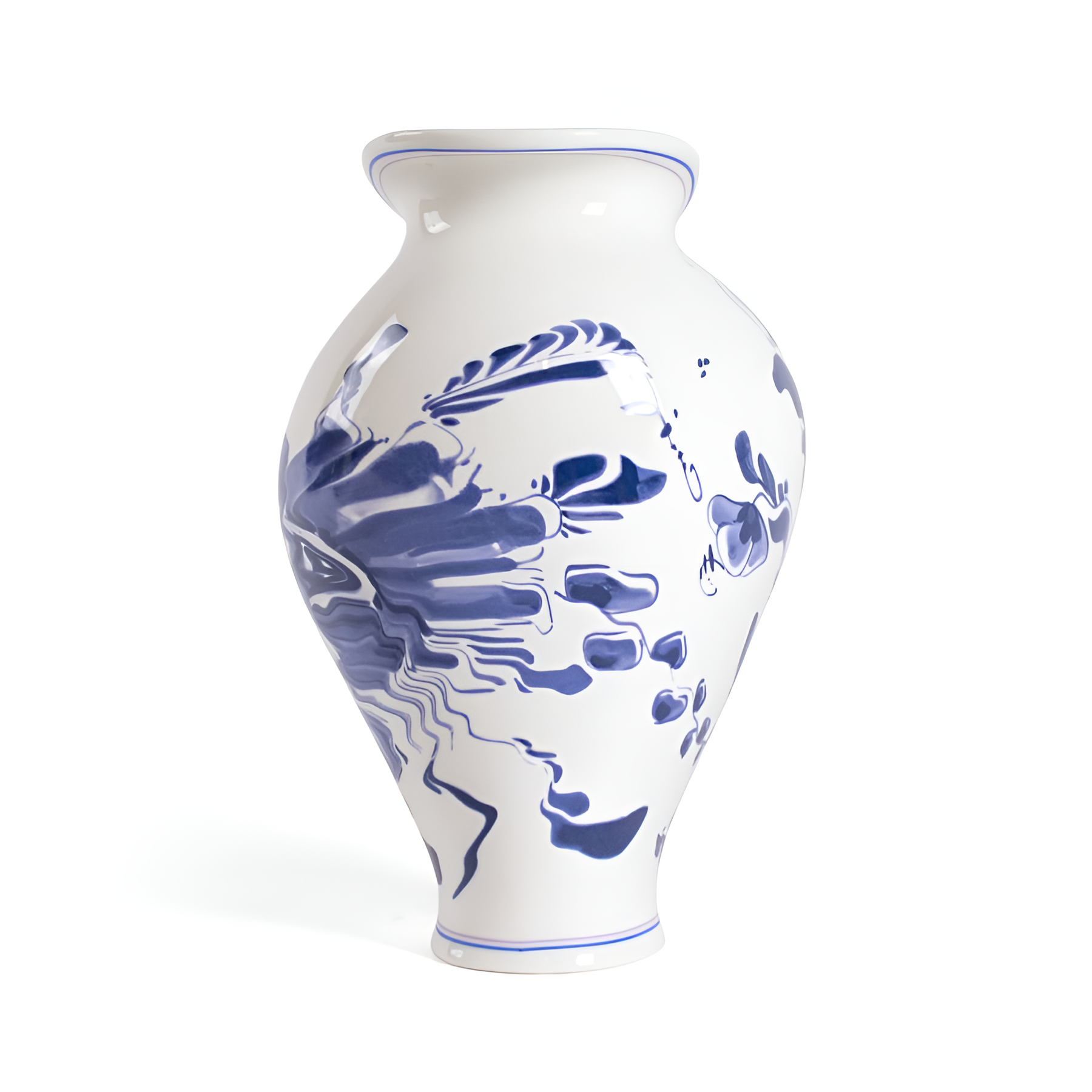 Wazon CLASSICS ON ACID - FLORAL DELFT biała porcelana