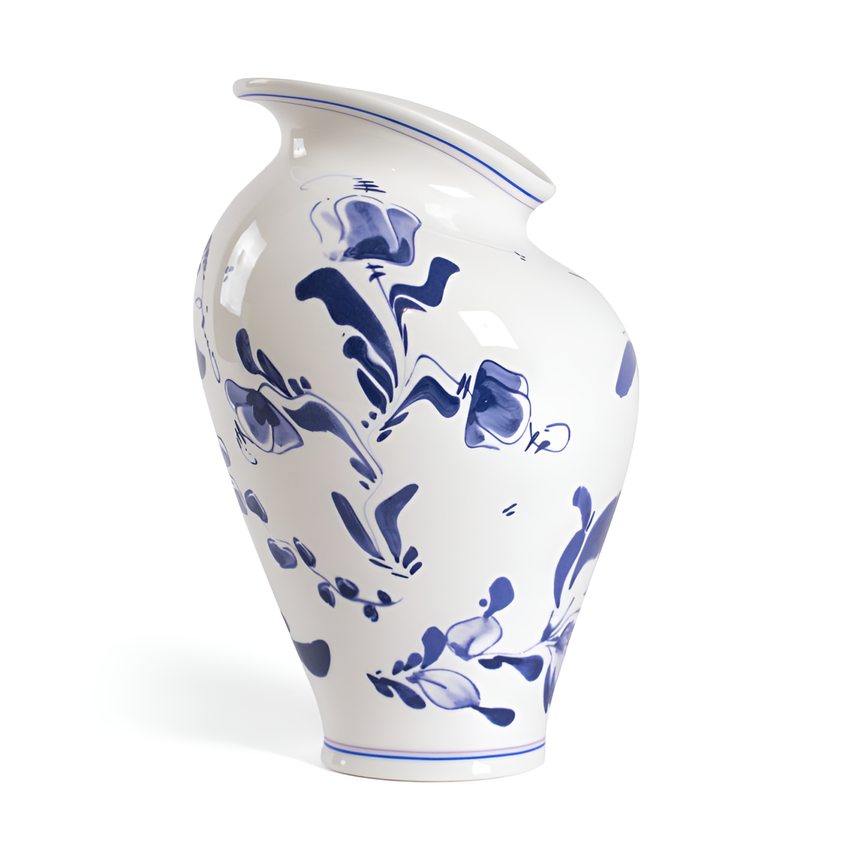 Wazon CLASSICS ON ACID - FLORAL DELFT biała porcelana