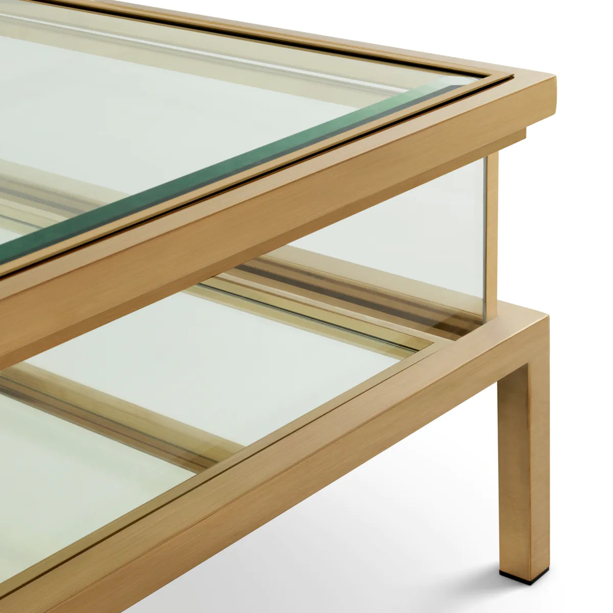HARVEY coffee table polished gold steel