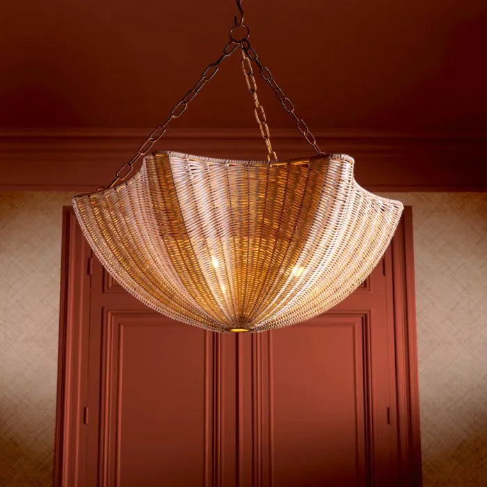 Hängende Lampe Los Palmos natürlicher Schnitt
