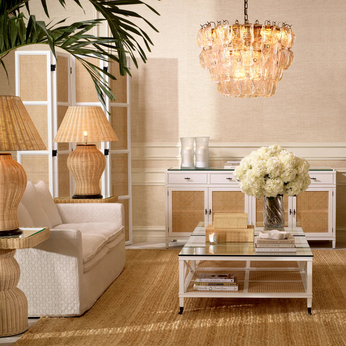 Solange chandelier transparent glass