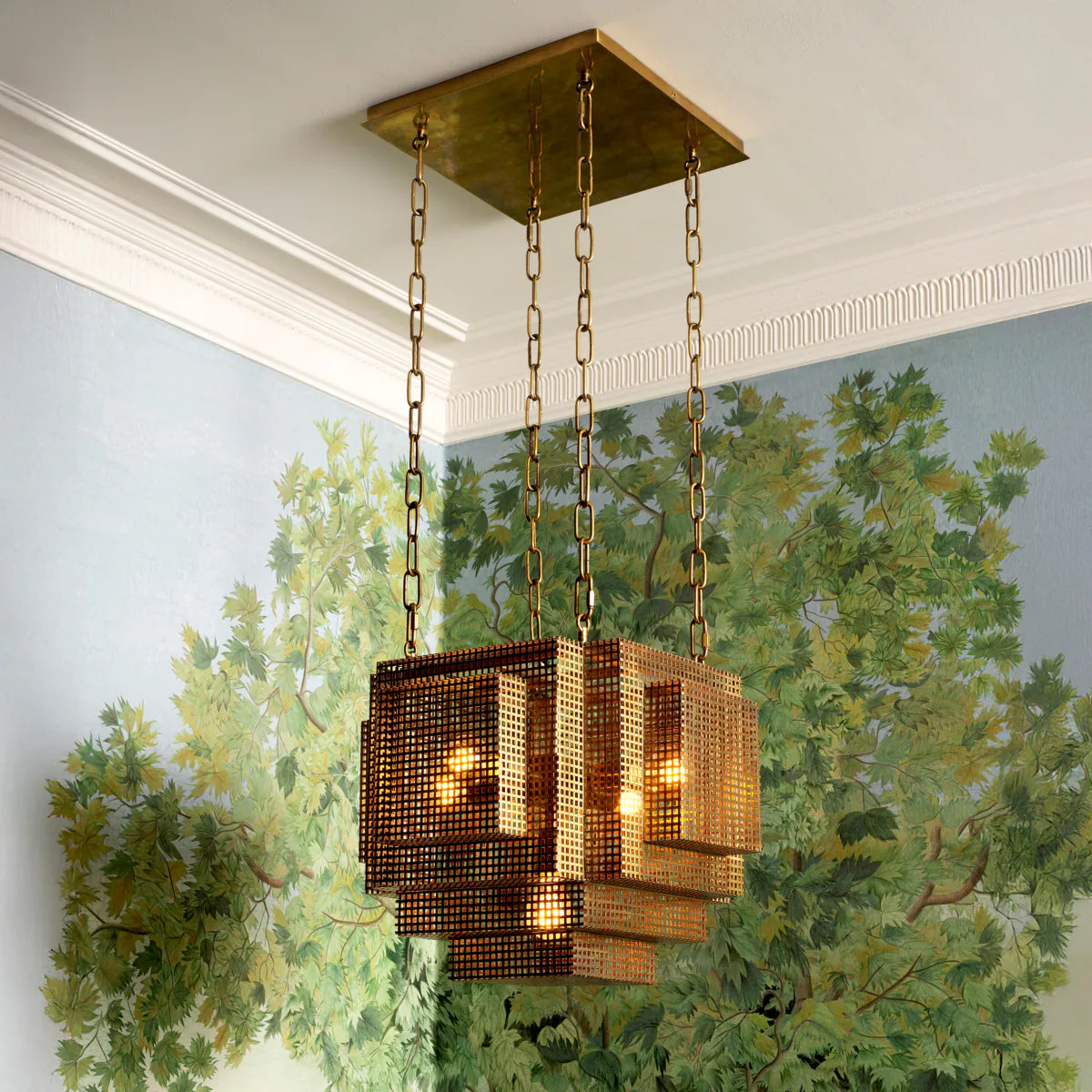 Geara Hanging Lampe Alte Golden