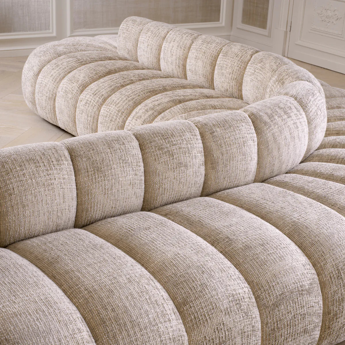 Alison beige corner sofa