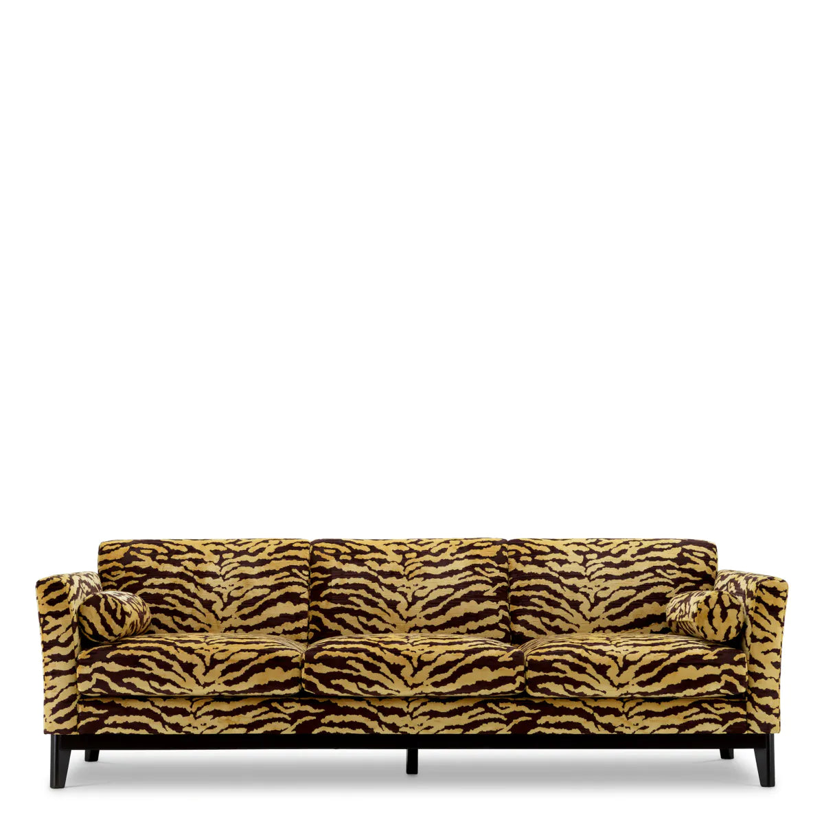 Flux gold-brown print sofa