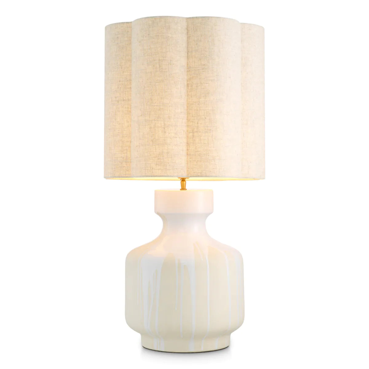 Lorena cream table lamp