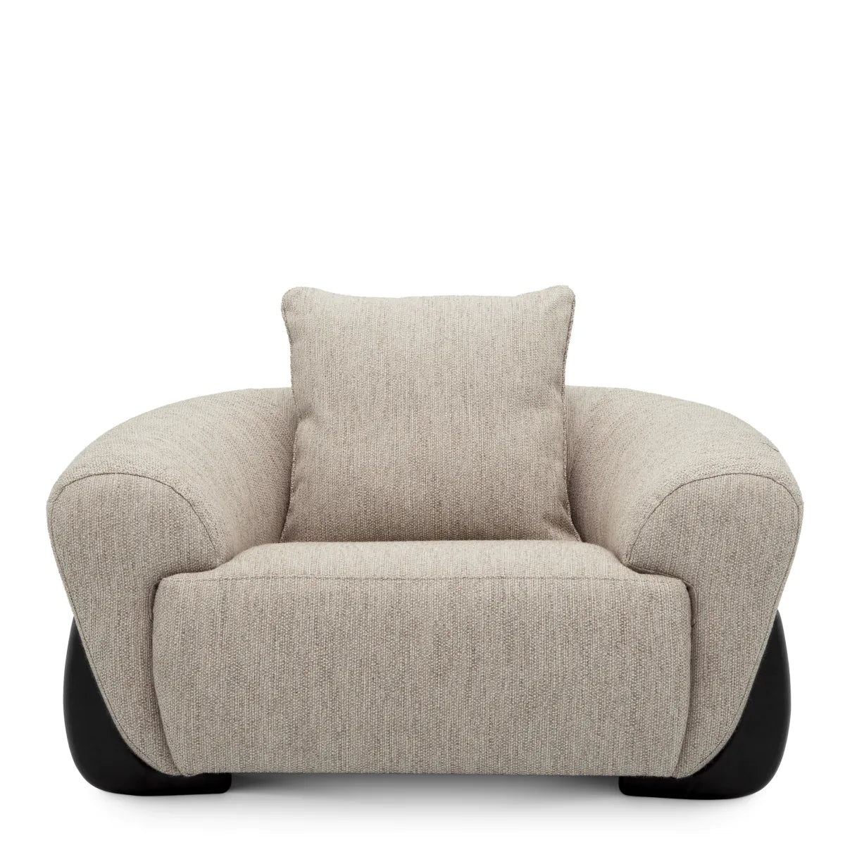 Siderno light gray armchair