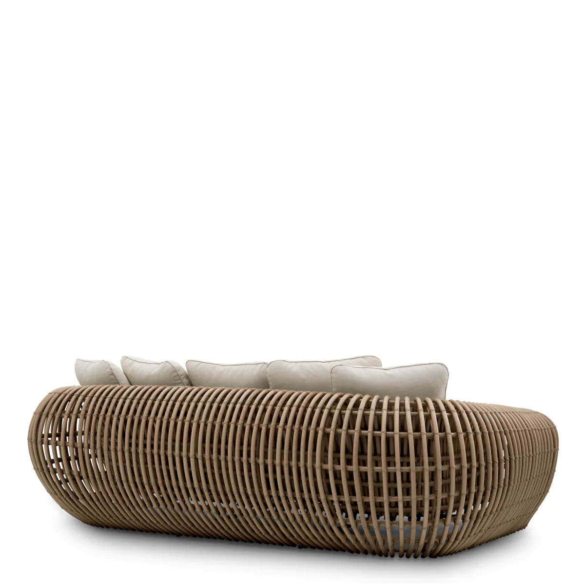 Sofa für den Außenbereich SIDERNO aus synthetischem Rattan