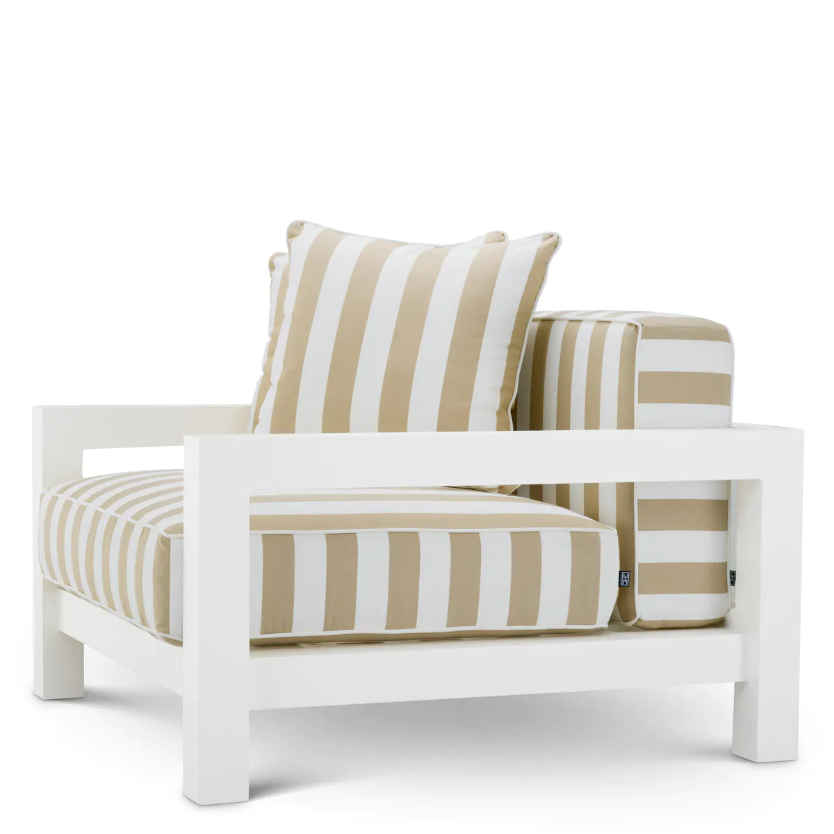 Garden armchair Cap Antibes Beige with white [OLA] [Amelia SPR/improved description]