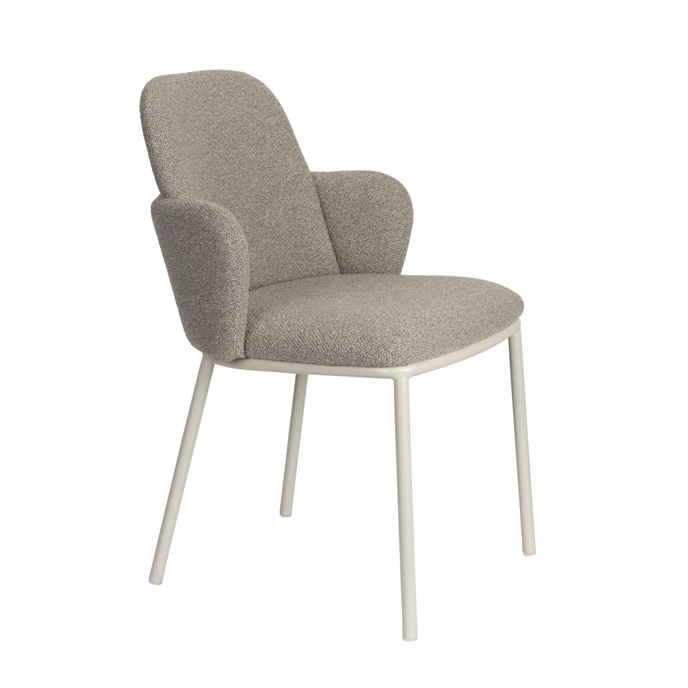 Chair with armrests Jerrico gray -brown