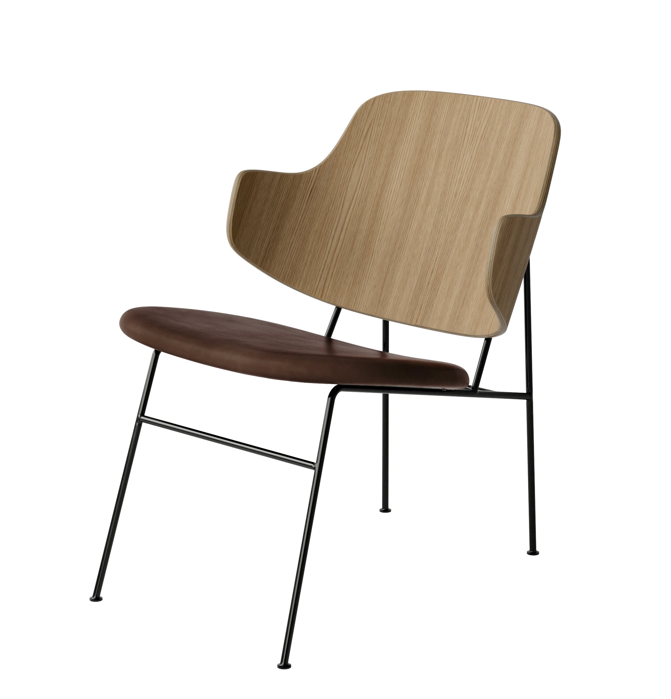 Sessel PENGUIN braunes Leder