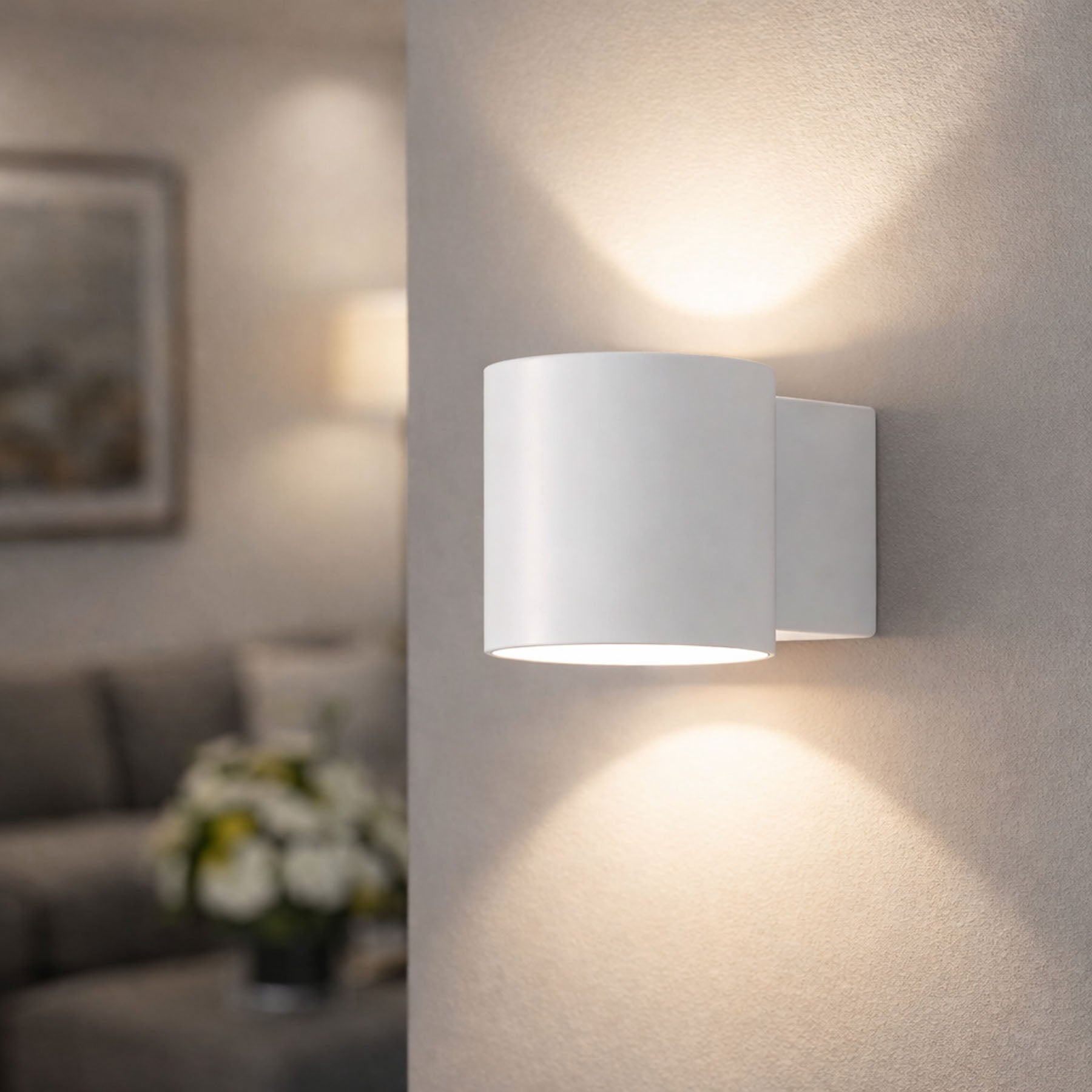 Lampa ścienna TUBE biały