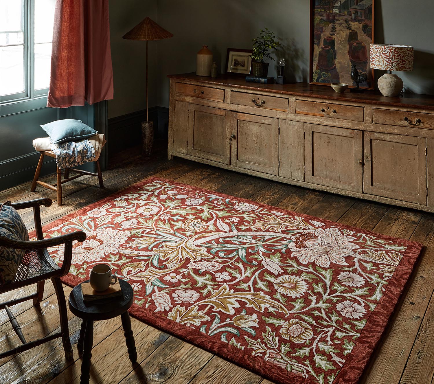 Teppich MOREW TRENT RED HOUSE burgund 