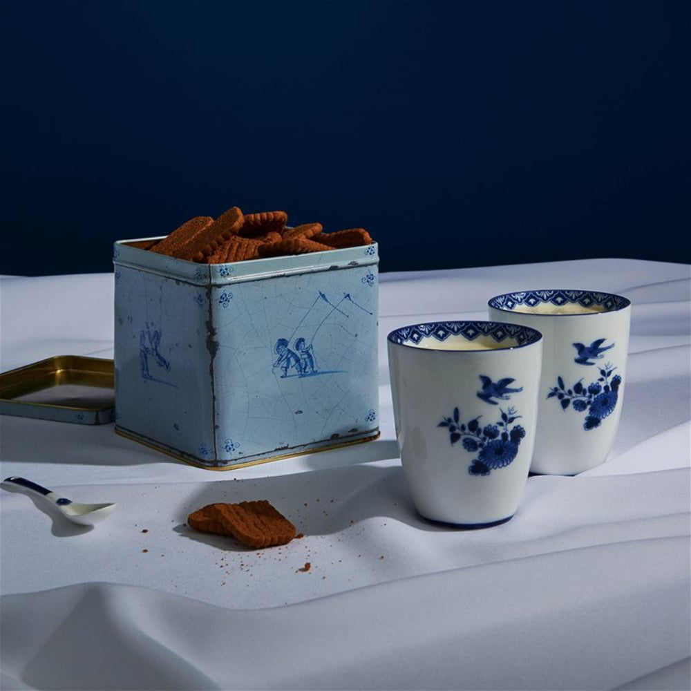 Set von DELFTWARE Tassen in Weiß mit Blau