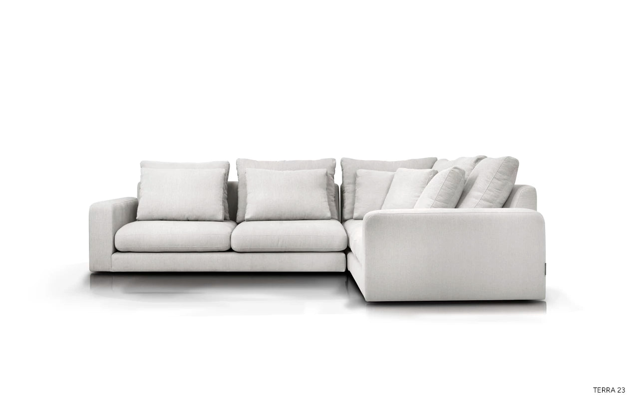 Right-facing modular corner sofa NOOR customizable
