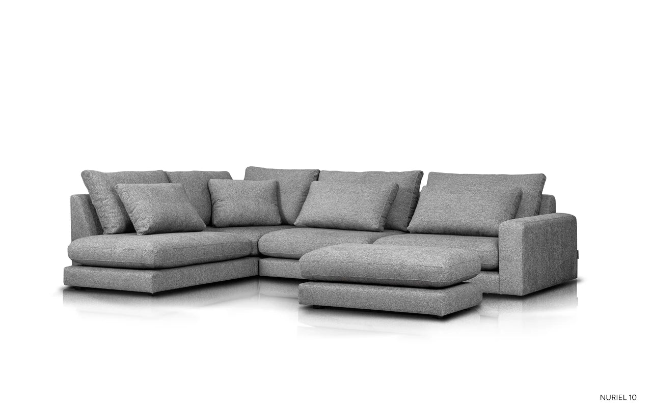 Right-facing modular corner sofa NOOR customizable