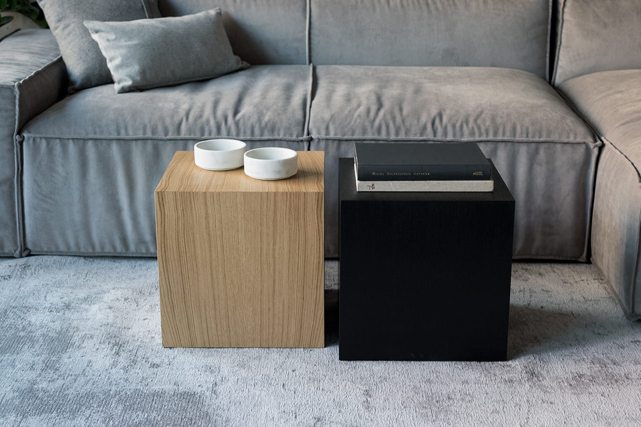 Couchtisch KUB Eichenfurnier