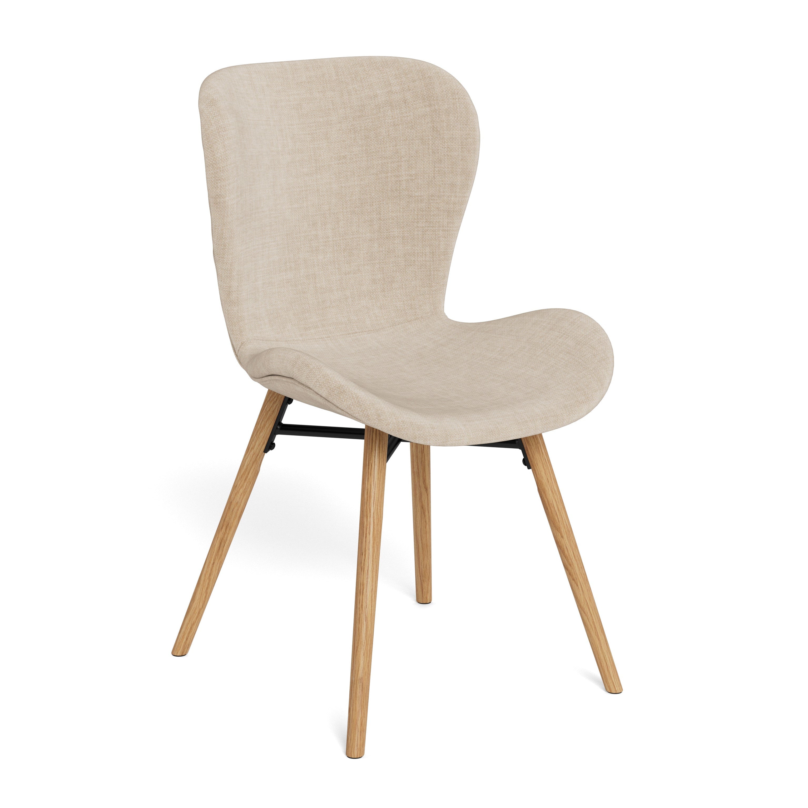 Batilda sand chair with a wooden base
