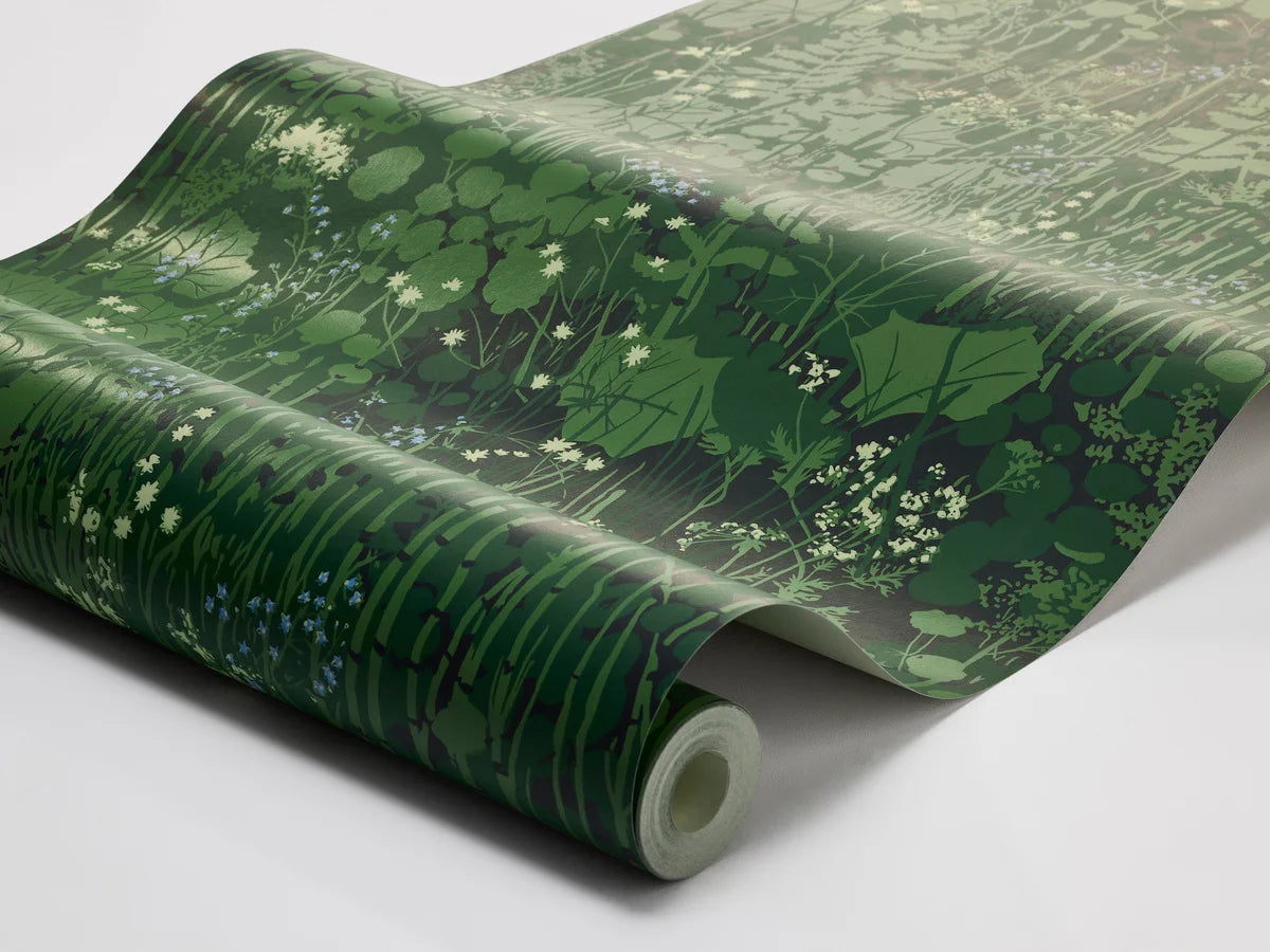 Tapete mit pflanzlichem Blattmotiv DIKESREN grün