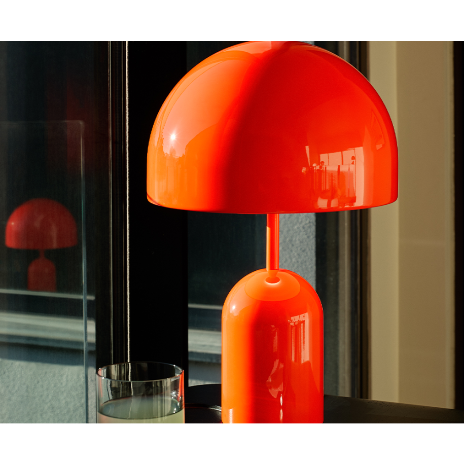 Glockentischlampe Orange