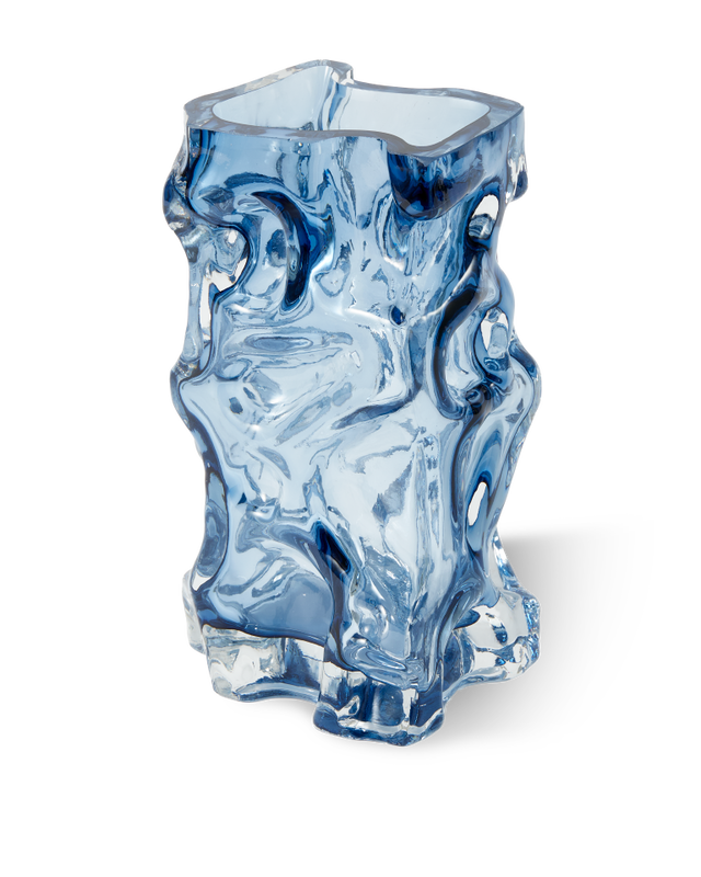 ICE dark blue vase