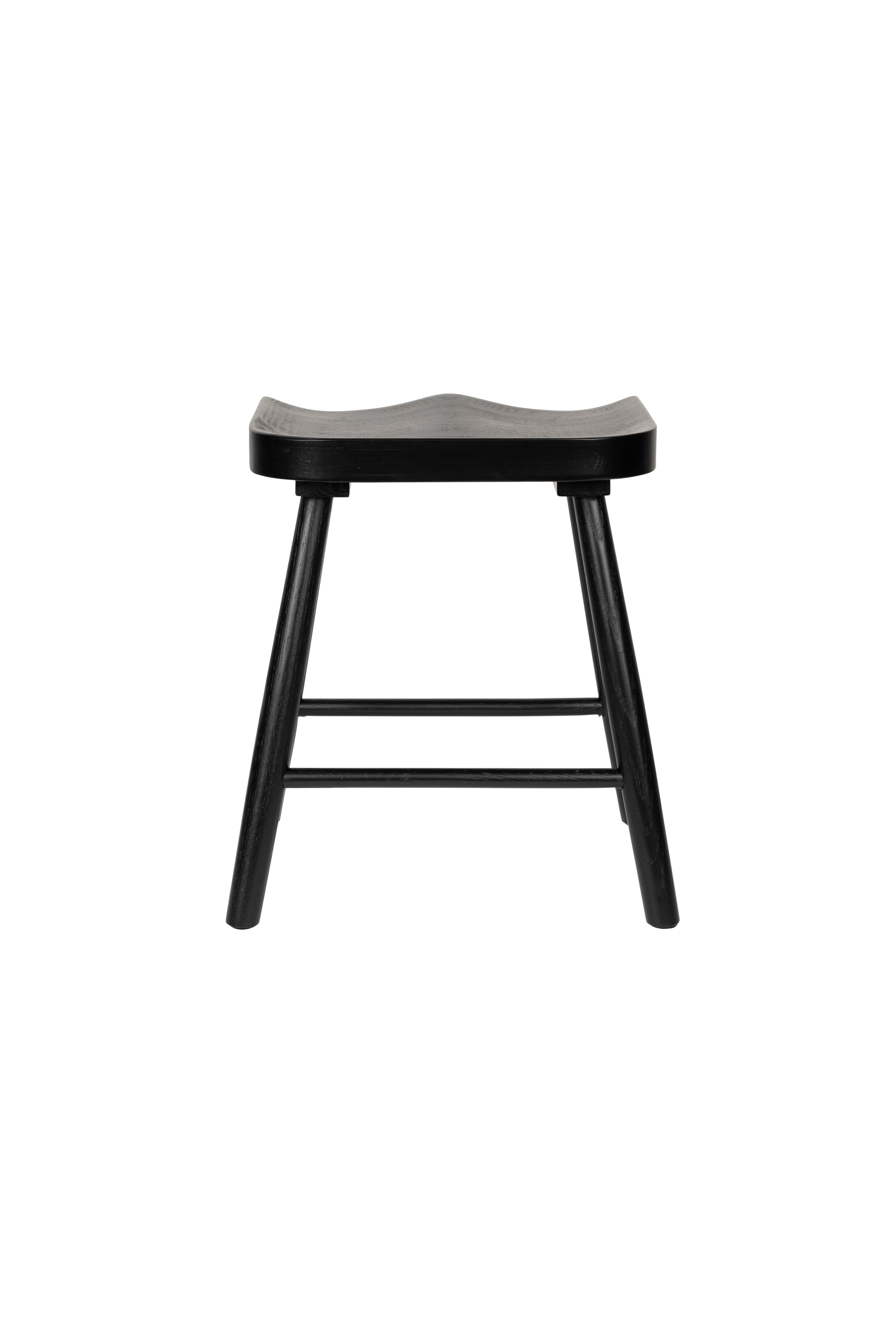 Vander stool black oak wood