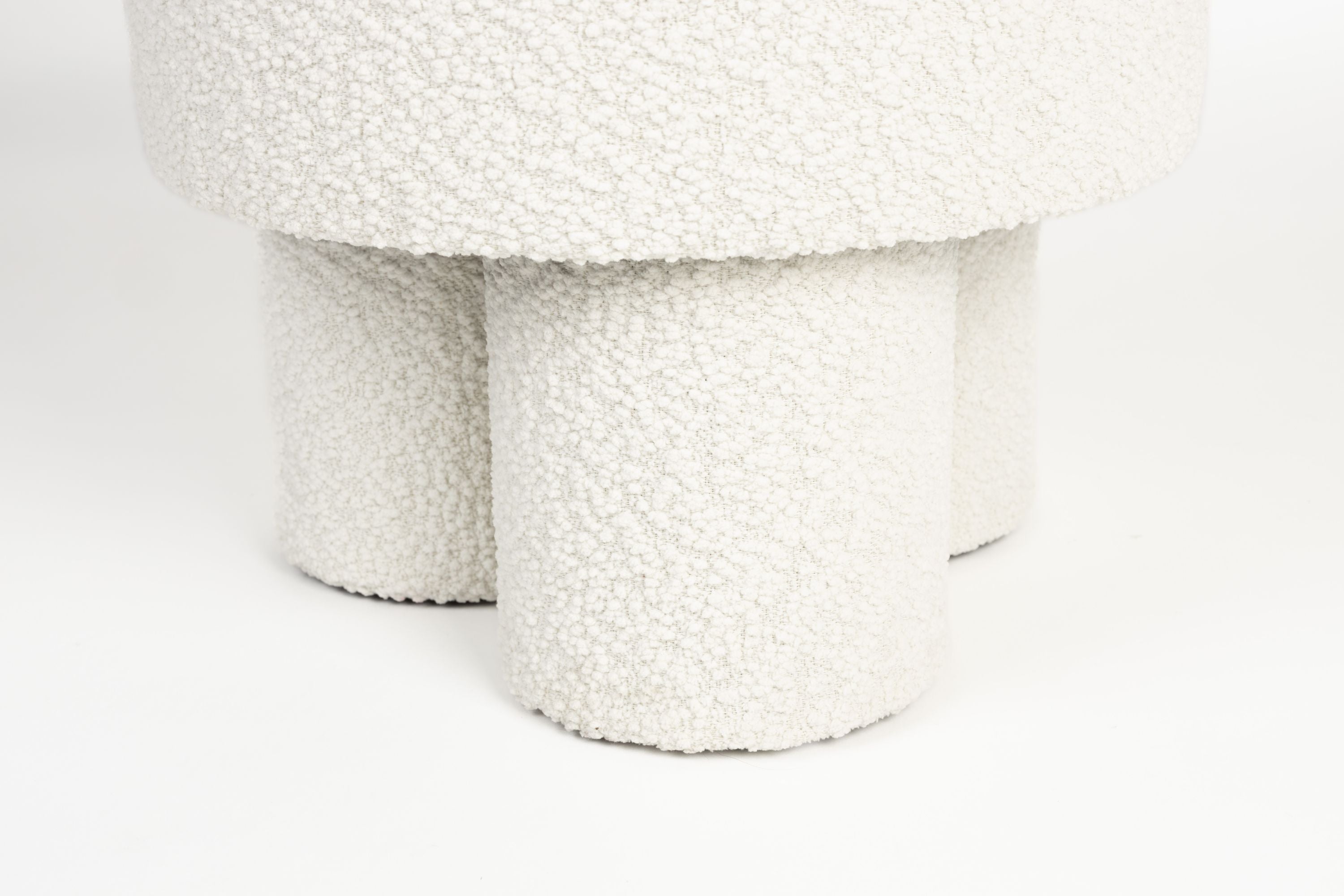 Marcos white boucle footrest