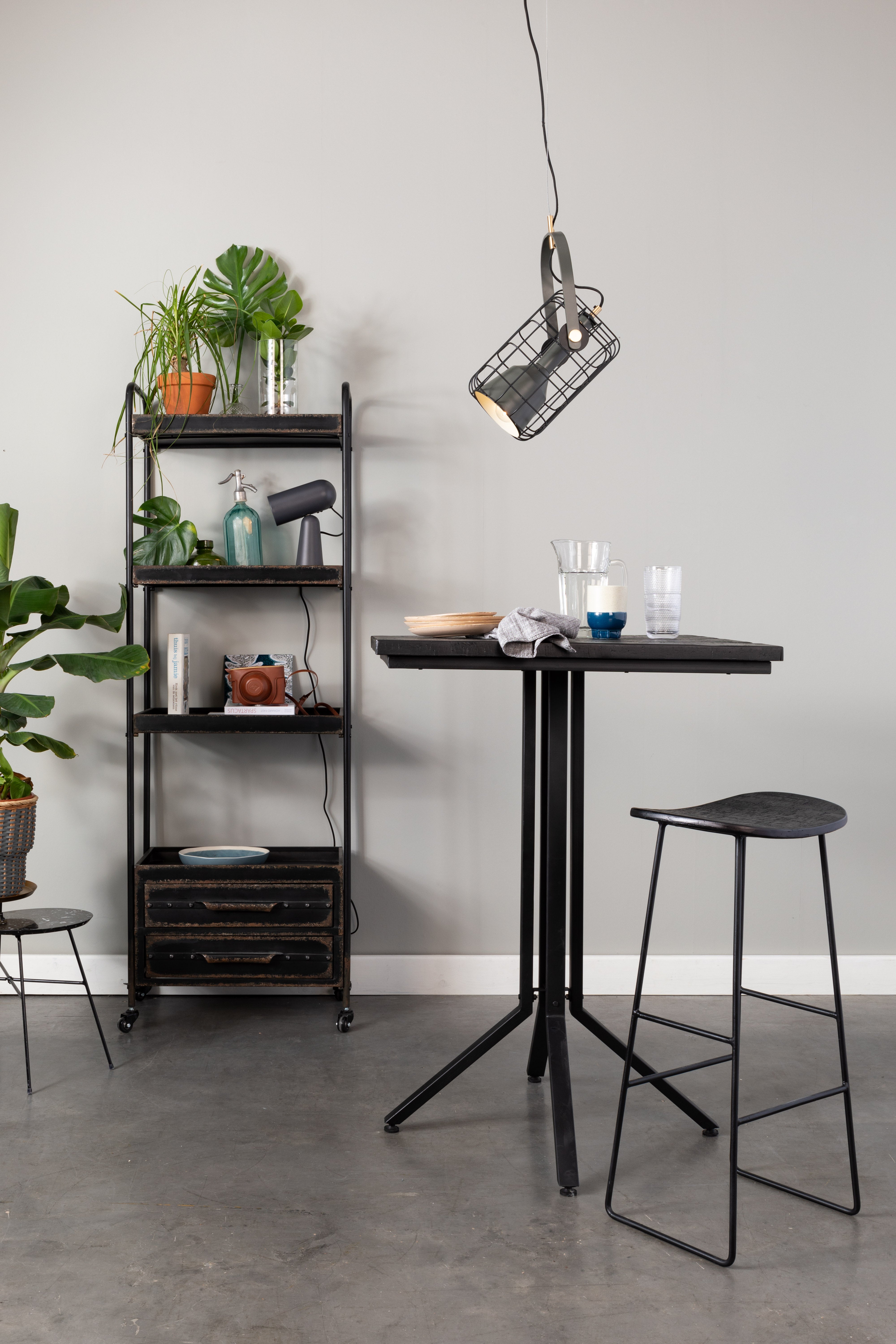 Tangle Black Tangle Bar Stool